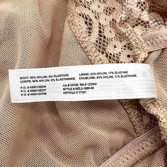ARITZIA TALULA Renfrew Bralette Bundle Womens Small Tan Brown Lace Triangle - Picture 13 of 15